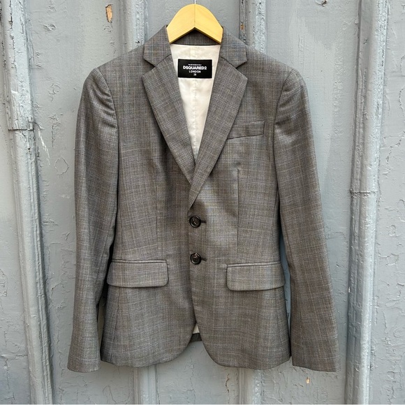 DSquared2 Houndstooth Wool Blazer, size 38 (US 4/6) - Picture 1 of 13